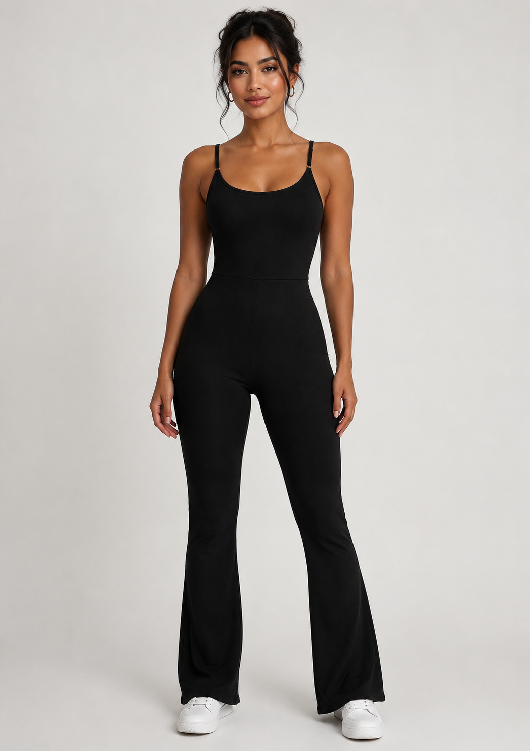 Combinaison Bootcut Col U à Bretelles