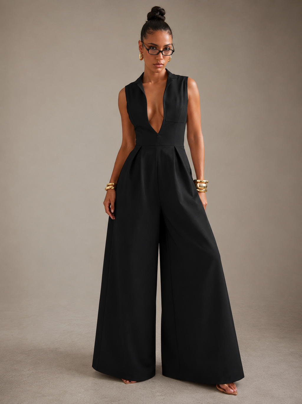 Combinaison Sans Manches Taille Haute