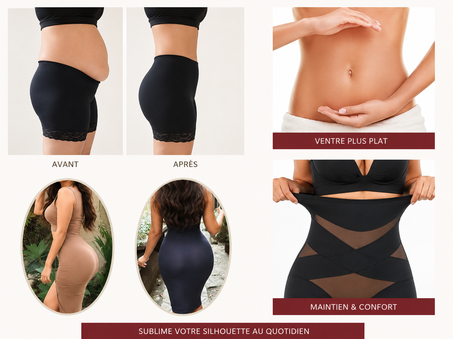 Culotte Gainante Taille Haute | Silhouette Lissée