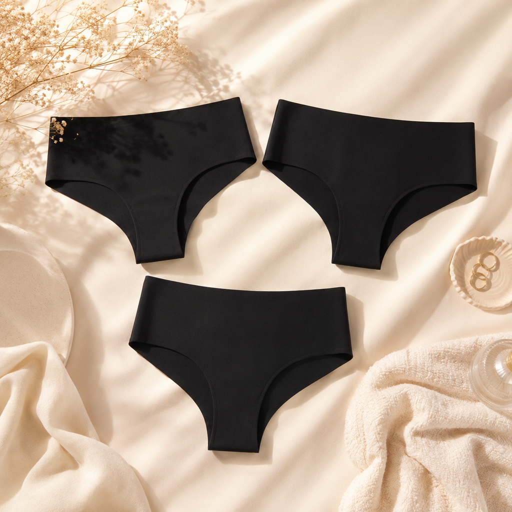 Culotte Sans Coutures Satinée | Lot de 3