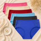 Culotte Taille Haute en Coton | Lot de 6