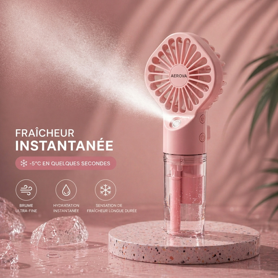 Ventilateur Aerova Rose