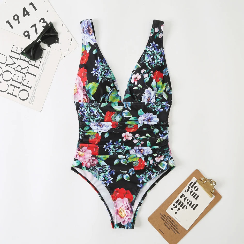 Maillot de bain sexy pour femmes, maillot de bain une pièce à décolleté plongeant, nouveau modèle 2026, maillot de bain féminin, combinaison de bain pour la plage, monokini