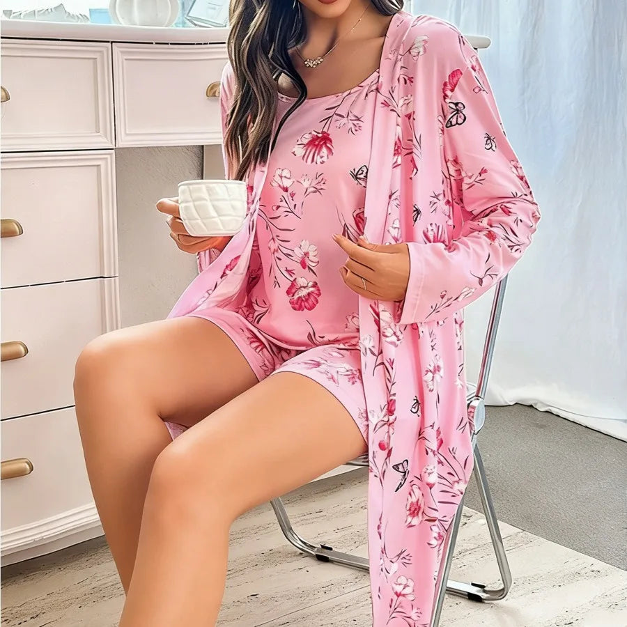 Ensemble de Pyjama Élégance 3 Pièces