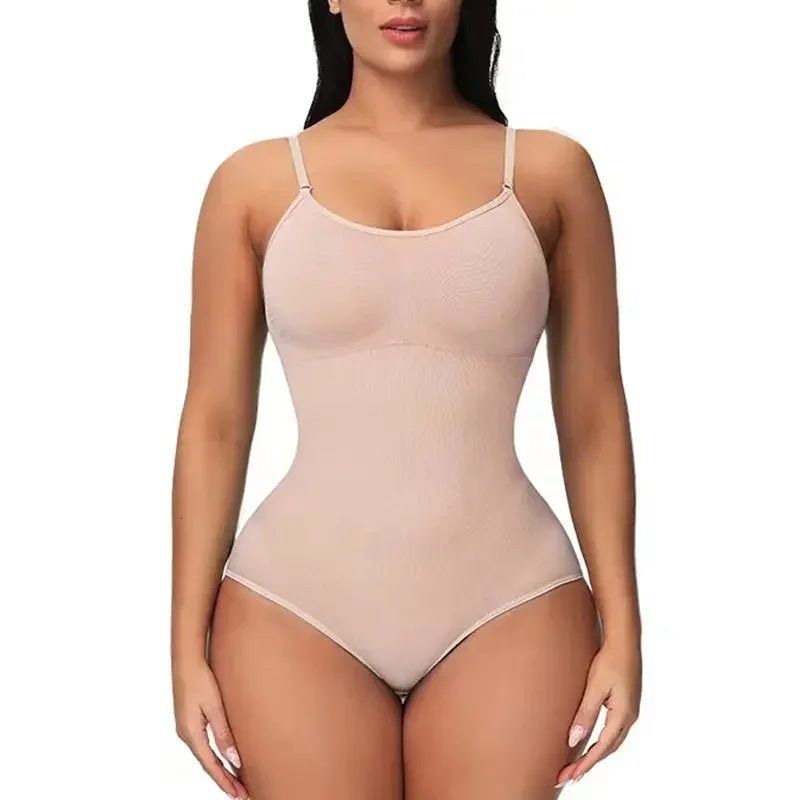 Body moulant solide sans couture, 1 pièce, contrôle du ventre, levage des fesses, plus mince, sous-vêtements pour femmes