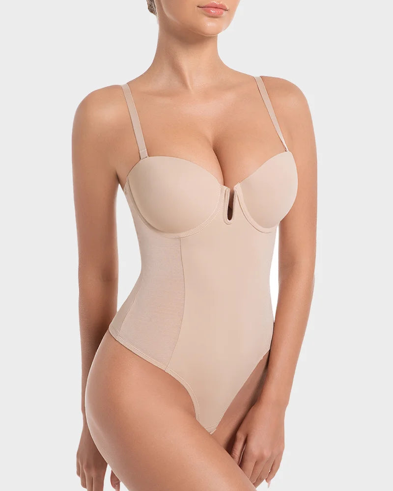 Body sculptant tout-en-un string sexy, lingerie amincissante pour femme, gaine amincissante ventre plat avec bretelles modelantes