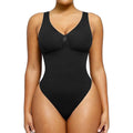 Guudia froncé poitrine Shapewear body large bandoulière ventre contrôle body col en V Shaper body débardeur body