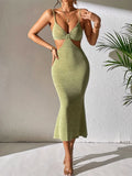 Robe Midi Dos Nu à Bretelles