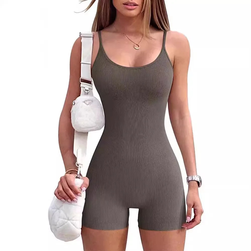 Combinaisons pour femmes, bretelles de base, une pièce, serrées, Sexy, Base rose, body Y2k