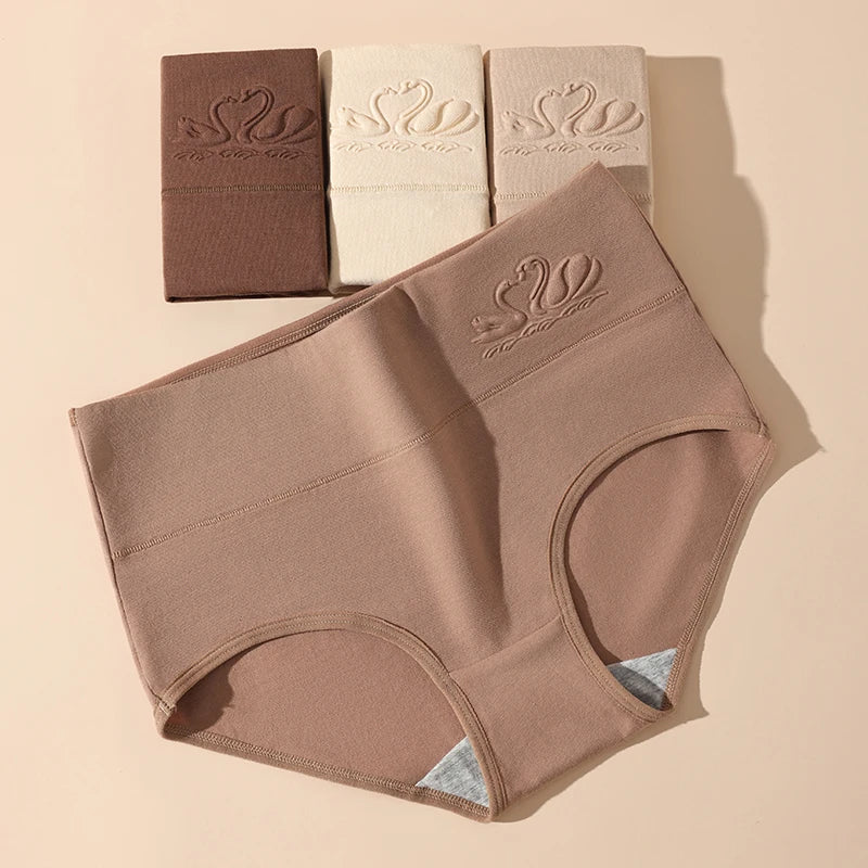 Culotte Taille Haute en Coton | Lot de 4
