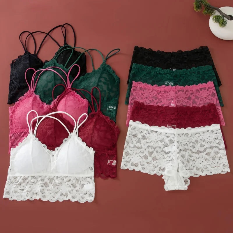 Ensemble de Lingerie Voile de Dentelle