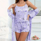 Ensemble de Pyjama Élégance 3 Pièces
