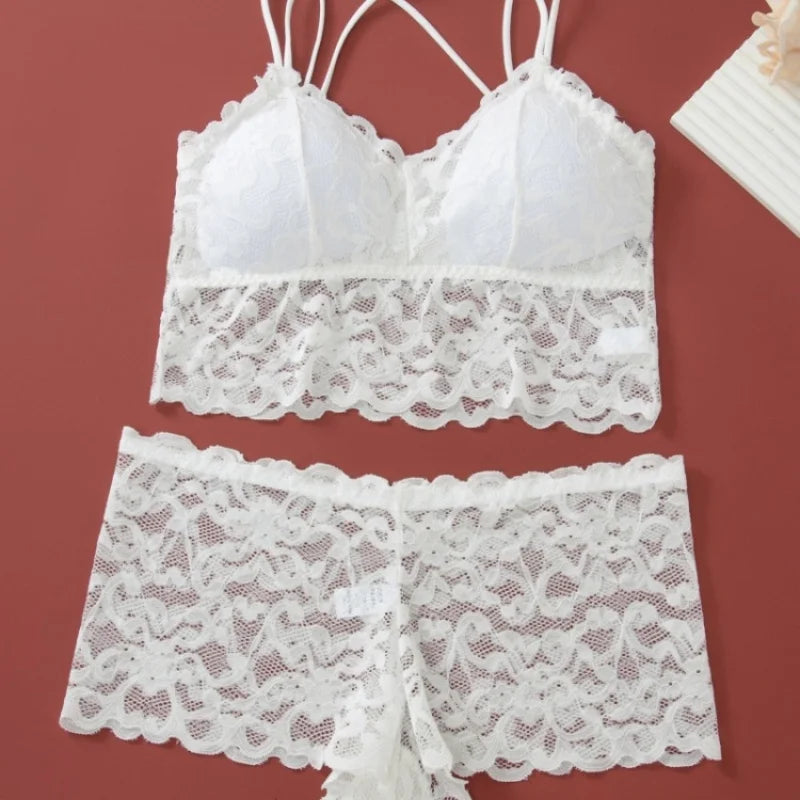 Ensemble de Lingerie Voile de Dentelle