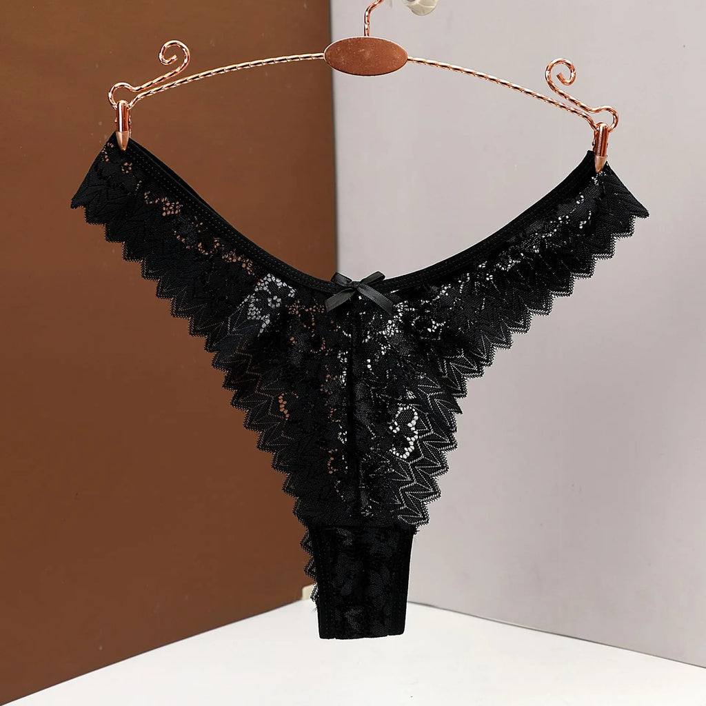 String en Dentelle Transparente | Taille Mi-Haute