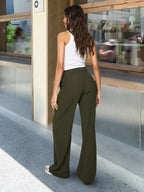 Pantalon Large Décontracté avec Poches