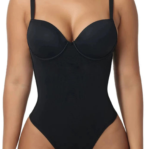 AfruliA Bodysuits Sous-vêtements de fête sculptants intégraux à lacets, décolleté plongeant, string, soutien-gorge sexy, Fajas Colombianas, Girdlle Corset