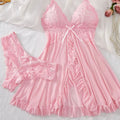 Ensemble de Nuisette Dentelle Florale