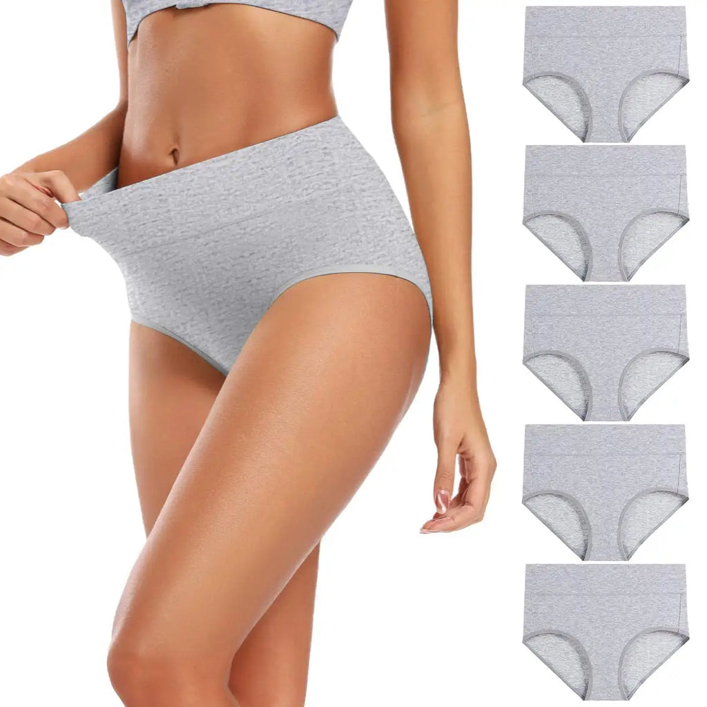 Culotte Taille Haute Grande Taille | Lot de 5
