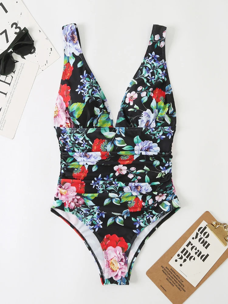 Maillot de bain sexy pour femmes, maillot de bain une pièce à décolleté plongeant, nouveau modèle 2026, maillot de bain féminin, combinaison de bain pour la plage, monokini