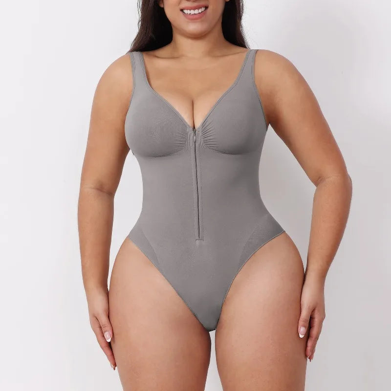 Nouveau Corset sans couture façonnant les sous-vêtements fermeture éclair dos nu hanche ascenseur façonnage joint 34542