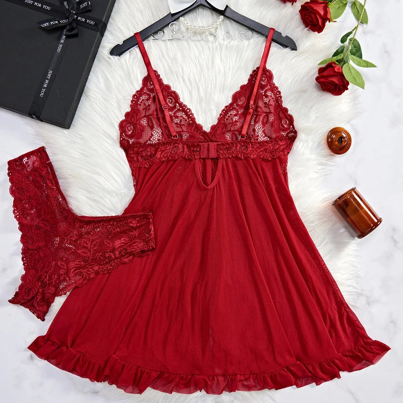 Ensemble de Nuisette Élégance en Dentelle