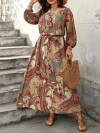 Robe Longue Paisley Grande Taille