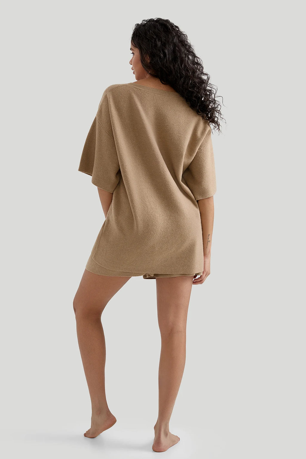 Ensemble 2 Pièces Blouse Col V & Short
