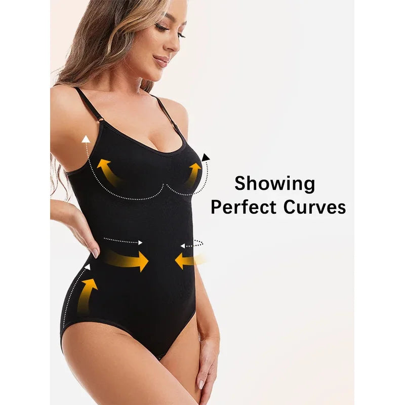 Women's Sexy Shapewear Seamless Slimming Butt Lifter Full Body Shaper Smooth Out Bodysuit Open Crotch High Elastic Body Suits