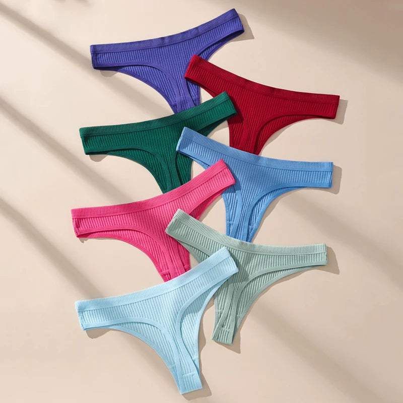 String en Coton Taille Basse | Ensemble de 7